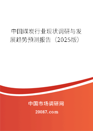 中国煤炭行业现状调研与发展趋势预测报告(2025版) 中国煤炭行业现状调研与发展趋势预测报告(2025版)