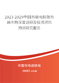 2023-2029中国热敏电阻散热器市场深度调研及投资风险预测研究报告