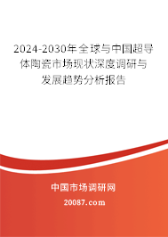 2024-2030年全球与中国超导体陶瓷市场现状深度调研与发展趋势分析报告