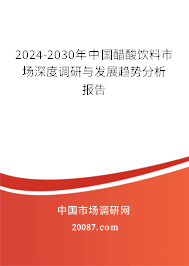 2024-2030年中国醋酸饮料市场深度调研与发展趋势分析报告