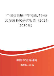 中国蛋白胨衍生物市场分析及发展趋势研究报告（2024-2030年）