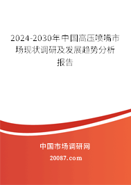 2024-2030年中国高压喷嘴市场现状调研及发展趋势分析报告