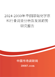 2024-2030年中国基础化学原料行业调查分析及发展趋势研究报告