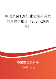 中国聚合TDI行业发展研究及前景趋势报告（2024-2030年）