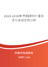 2024-2030年中国辣条行业现状与发展前景分析