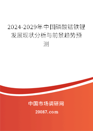 2024-2029年中国磷酸锰铁锂发展现状分析与前景趋势预测