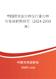 中国硫化氢分析仪行业分析与发展趋势研究（2024-2030年）