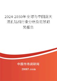 2024-2030年全球与中国露天潜孔钻机行业分析及前景趋势报告