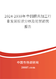 2024-2030年中国模具加工行业发展现状分析及前景趋势报告