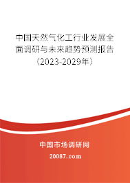 中国天然气化工行业发展全面调研与未来趋势预测报告（2023-2029年）