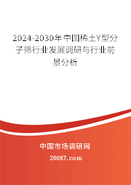 2024-2030年中国稀土Y型分子筛行业发展调研与行业前景分析