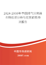 2024-2030年中国液气分离器市场现状分析与前景趋势预测报告