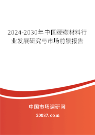 2024-2030年中国硬碳材料行业发展研究与市场前景报告