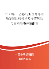 2023年三乙胺行业国内外市场发展比较分析及投资风险与营销策略评估报告