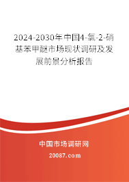 2024-2030年中国4-氯-2-硝基苯甲醚市场现状调研及发展前景分析报告