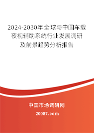 2024-2030年全球与中国车载夜视辅助系统行业发展调研及前景趋势分析报告