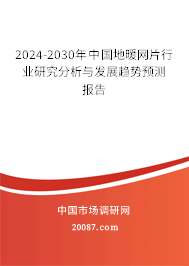 2024-2030年中国地暖网片行业研究分析与发展趋势预测报告