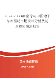 2024-2030年全球与中国地下车库照明市场现状分析及前景趋势预测报告