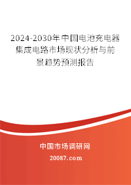 2024-2030年中国电池充电器集成电路市场现状分析与前景趋势预测报告