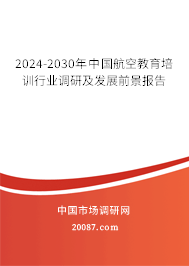 2024-2030年中国航空教育培训行业调研及发展前景报告