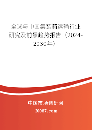 全球与中国集装箱运输行业研究及前景趋势报告（2024-2030年）