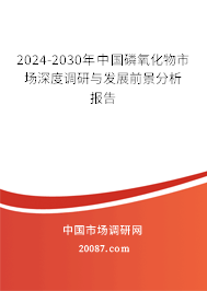 2024-2030年中国磷氧化物市场深度调研与发展前景分析报告