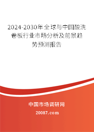 2024-2030年全球与中国酸洗卷板行业市场分析及前景趋势预测报告