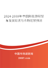 2024-2030年中国新能源轻型车发展现状与市场前景预测