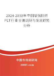 2024-2030年中国增强阻燃PET行业全面调研与发展趋势分析