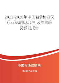 2022-2028年中国轴承检测仪行业发展现状分析及前景趋势预测报告