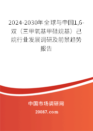 2024-2030年全球与中国1,6-双（三甲氧基甲硅烷基）己烷行业发展调研及前景趋势报告