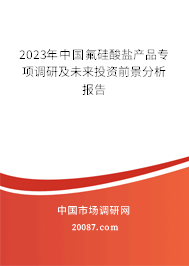 2023年中国氟硅酸盐产品专项调研及未来投资前景分析报告