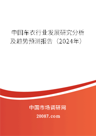 中国车衣行业发展研究分析及趋势预测报告（2024年）