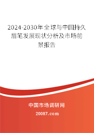 2024-2030年全球与中国持久眉笔发展现状分析及市场前景报告