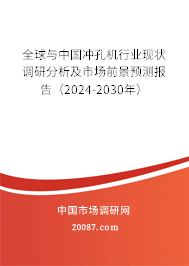 全球与中国冲孔机行业现状调研分析及市场前景预测报告（2024-2030年）