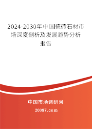 2024-2030年中国瓷砖石材市场深度剖析及发展趋势分析报告