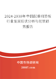 2024-2030年中国起重机垫板行业发展现状分析与前景趋势报告