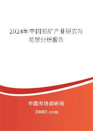 2024年中国铅矿产业研究与前景分析报告