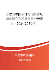 全球与中国手推扫地机市场调查研究及发展前景分析报告（2024-2030年）