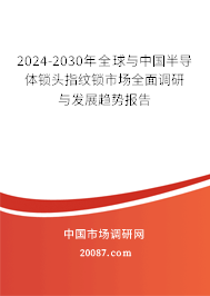 2024-2030年全球与中国半导体锁头指纹锁市场全面调研与发展趋势报告