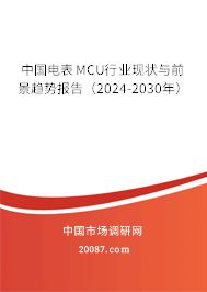 中国电表MCU行业现状与前景趋势报告（2024-2030年）