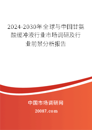 2024-2030年全球与中国甘氨酸缓冲液行业市场调研及行业前景分析报告