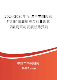 2024-2030年全球与中国患者控制的镇痛输液泵行业现状深度调研与发展趋势预测