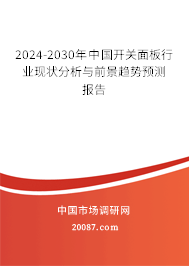 2024-2030年中国开关面板行业现状分析与前景趋势预测报告