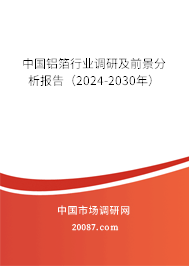 中国铝箔行业调研及前景分析报告（2024-2030年）