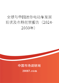 全球与中国迷你电动车发展现状及市场前景报告（2024-2030年）