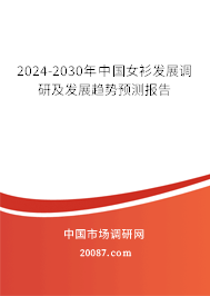 2024-2030年中国女衫发展调研及发展趋势预测报告