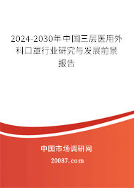 2024-2030年中国三层医用外科口罩行业研究与发展前景报告