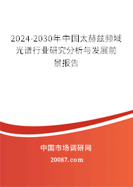 2024-2030年中国太赫兹频域光谱行业研究分析与发展前景报告