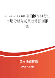 2024-2030年中国推车机行业市场分析与前景趋势预测报告